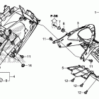 CB500FA Заднее крыло