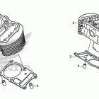 VT750CA Цилиндры