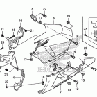 CBR600RA Middle cowl@lower cowl   (l.)