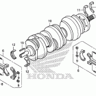 GL1800C Коленчатый вал и поршни