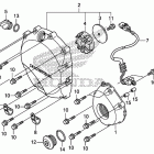 CB1100 Крышка картера правая