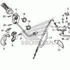 CRF125FB Рычаги & переключатели & тросы
