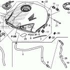 CB500FA Топливный бак и насос