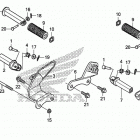 VT750CA Подножки