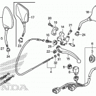 VT750CA Рычаги & переключатели & тросы