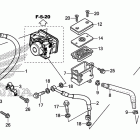 CB500XA Rear brake master        cylinder (abs)