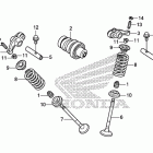 CRF125FB Распределительный вал и клапана
