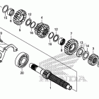 CBR500RA Transmission (mainshaft)