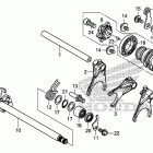 CB500FA Вилка переключения передач