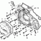 CRF450X Крышка картера правая