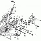 XR650L Крышка картера левая