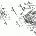 VT750CA Передняя головка цилиндров