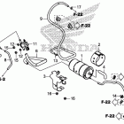 CTX700ND Адсорбер, системы улавливания паров топлива