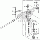 CRF450X Задний тормозной цилиндр