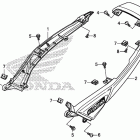 GROM125(MSX125E) Задний обтекатель