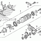 GL1800B Shift drum@shift fork