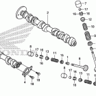 CBR600RA Распределительный вал и клапана