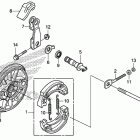 CRF125FB Задний тормоз