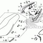 CB500X Seat@rear grip