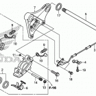 VT750CS Задний суппорт