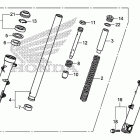 CB500X Передняя вилка
