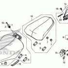 CB500FA Seat@rear grip