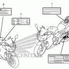 CBR500RA Лейбл предостережения