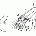 CRF125FB Заднее крыло