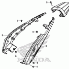CB500X Задний обтекатель