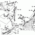 CBR1000RA Обтекатель средняя часть
