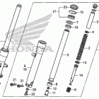 VT750C2F Передняя вилка