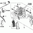 CTX1300A Передний тормоз правый