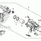 GROM125(MSX125E) Задний суппорт