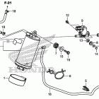 CB500X Адсорбер, системы улавливания паров топлива
