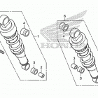 VT750C2B Rear shock absorber (2)
