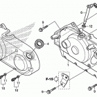 VT750CA Крышка картера правая