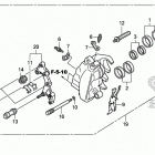 VT750CS Передний суппорт тормозной
