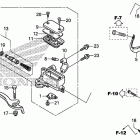 CB500X Front brake master       cylinder (std)
