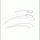 FLTRXSE 1TC6 CVO ROAD GLIDE (2025) CONSOLE, FUEL TANK