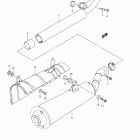 LT-A450X,Z 450AXi Глушитель