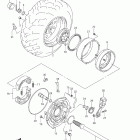 LT-A400F KingQuad 400AS 4x4 Auto Заднее колесо правое
