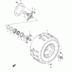 LT-R450,Z QuadRacer R450 Left rear wheel (model k8 / k9)