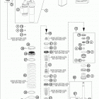 TE 250 CHASSIS Амортизатор в разборе