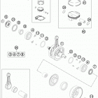 FE 350 ENGINE Коленвал и поршень
