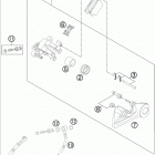 FE 501 CHASSIS Тормозной суппорт задний