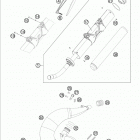 TE 250 CHASSIS Глушитель