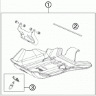 TE 250 CHASSIS Зажита двигателя
