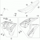 FE 501 CHASSIS Бак,сидение