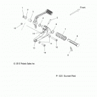 V14XB36 JACKPOT ALL OPTIONS Chassis, footpeg, r.h. - v14xb36ns  /  nsa  /  nsc...