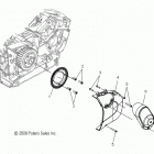 V14SW36 VISION ALL OPTIONS Drive train, reverse drive sprocket and drive moun...